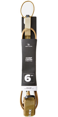 2024 Rip Curl 6'0 Comp Leash Surf Grip BLEXK1 - Khaki